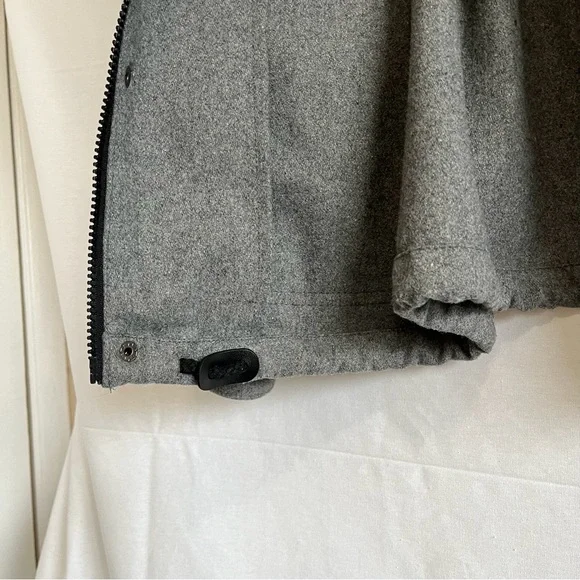 COTTON ON Nineteen Ninety One Wool Hoodie Utility Jacket Gray Size Medium - Picture 6 of 12